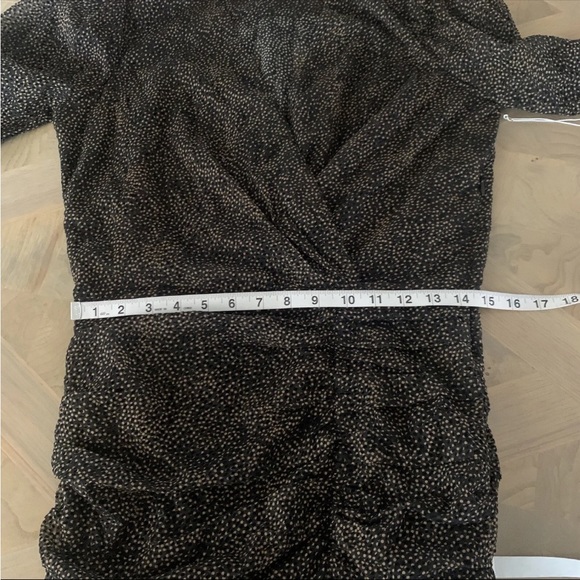 Bishop + Young Starpower Black Burnout Ruched Mini Dress size Small Holiday - Picture 14 of 16